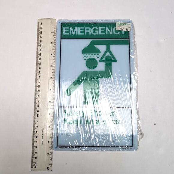 VTG Man Cave Dorm 5 Emergency Safety OSHA Plastic Graphic Colorful Signs NEW - Picture 5 of 12